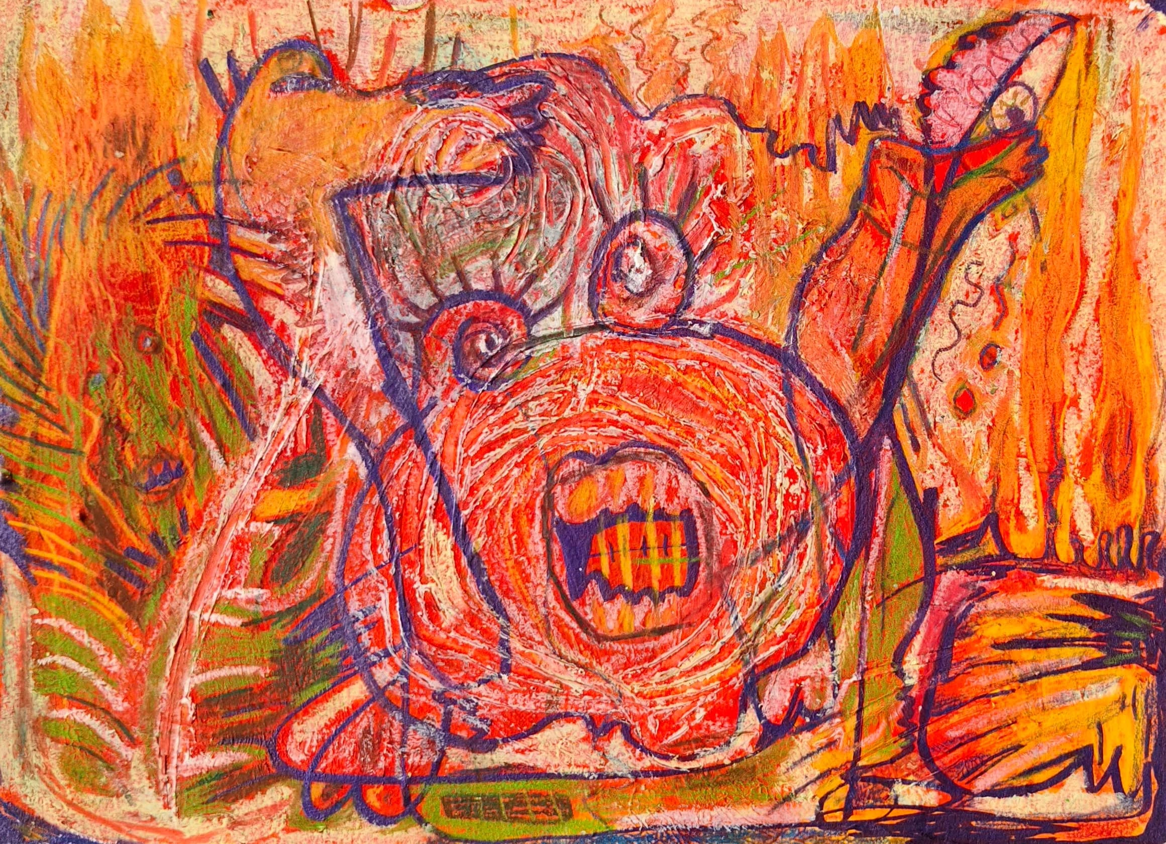 Anger, Mixed media