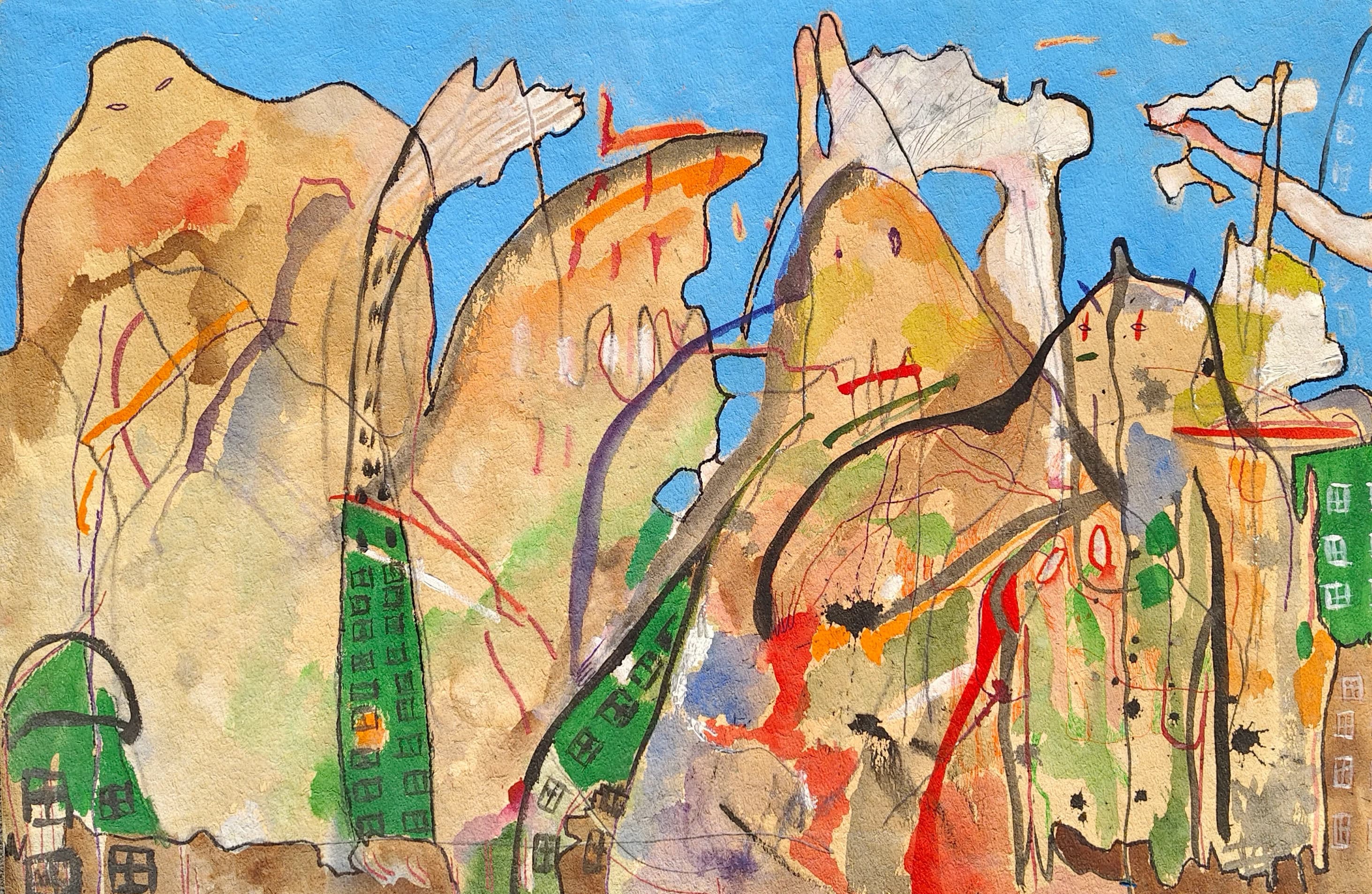 City Of Ghosts, Mixed media