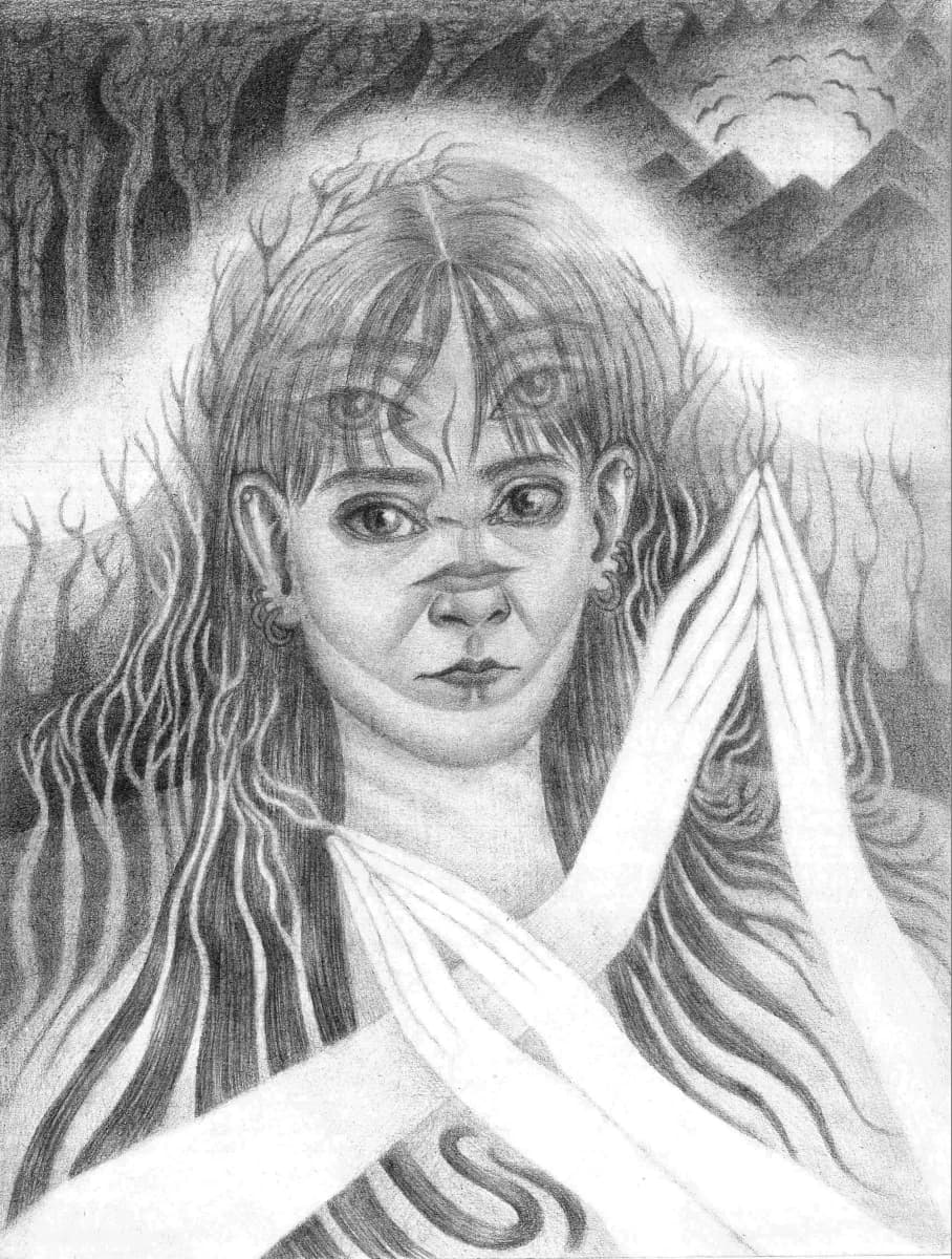 Timeless, Charcoal on paper